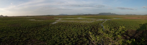 Filling Palo Verde Wetland from Bird tower - 06.02.2009 - 05.57.15 Stitch