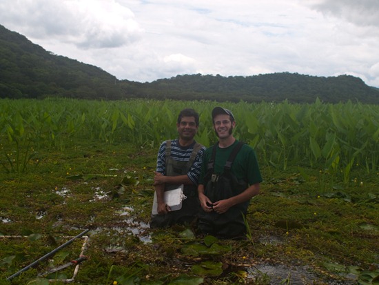 Rafa and I plant transect - 07.13.2010 - 11.38.41